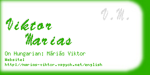 viktor marias business card